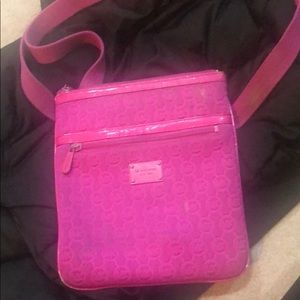 Pink Nylon MICHAL KORS messenger bag